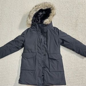 uniqlo heavyweight parka | color: black